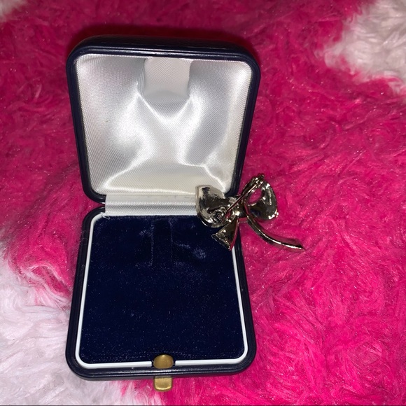 Antique Aquamarine Bow Brooch - Picture 6 of 7